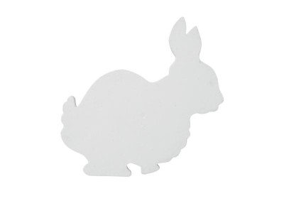 EUROPALMS Silhouette Bunny, white, 56cm