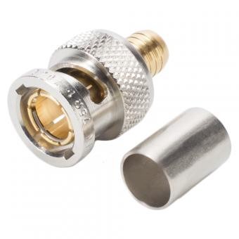 DAMAR & HAGEN BNC HD-SDI crimp-male connector 1.13/5.0, straight, nickel coloure