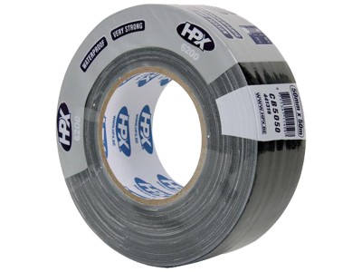 HPX - PROFESSIONELE LINNEN TAPE - 50mm x 50m - ZWART