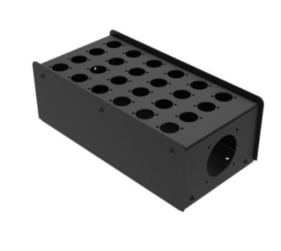 Penn R2350-24 - stagebox 24x D-gat, - zwart - prijs per 1 stuk - stage box 24x D-hole, - black - price per piece